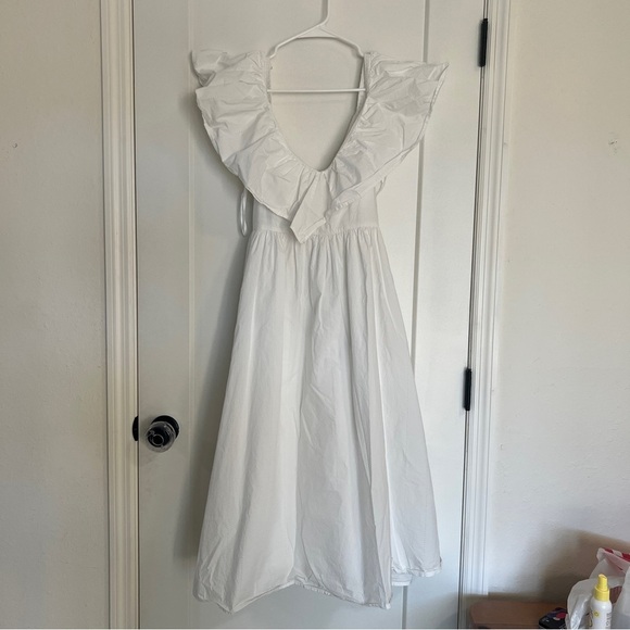 Adam Lippes Eyelet Ruffle Dress - Picture 3 of 9